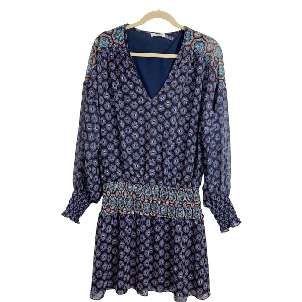 Ramy Brook Navy  Printed "Davie" Dress - Large